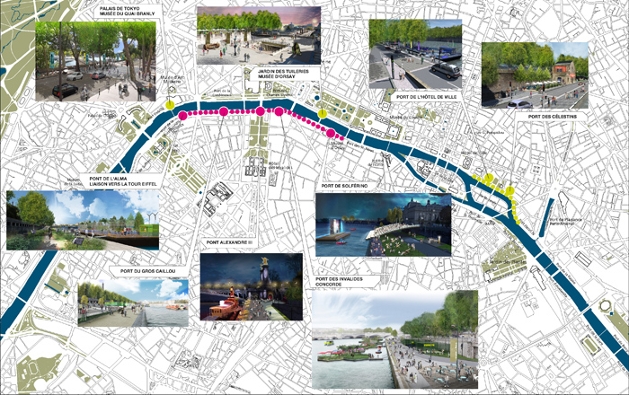 Carte de voies sur Berges
