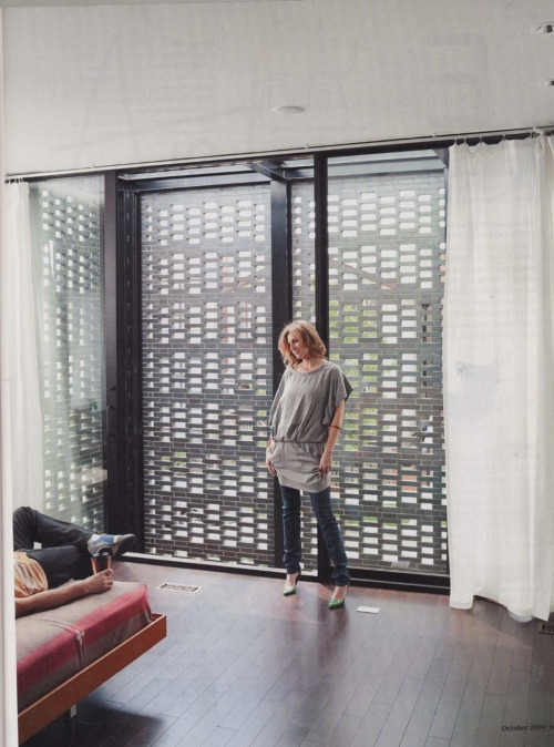 He sipped his tepid coffee and pondered how to tell her that, in fact, the pants made the sack dress even less appealing. (Dwell, October 2009)
